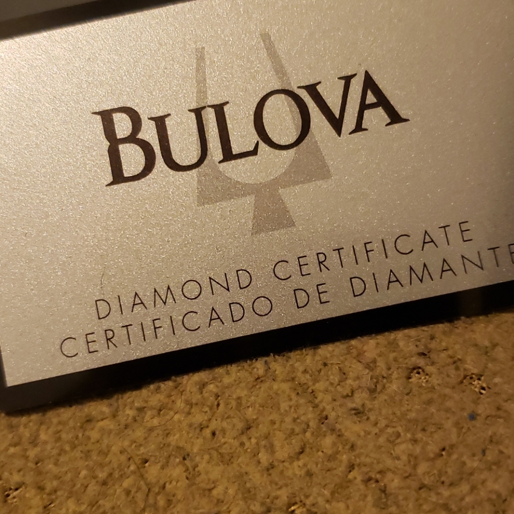 Diamond Bulova watch